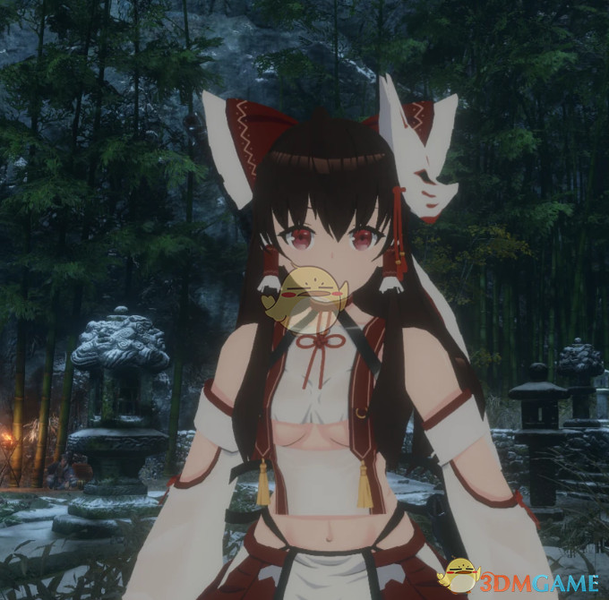 《只狼：影逝二度》东方Project博丽灵梦替换狼模型MOD