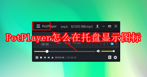 PotPlayer怎么在托盘显示图标