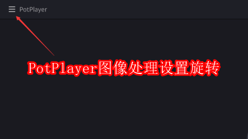 PotPlayer图像处理怎么设置旋转