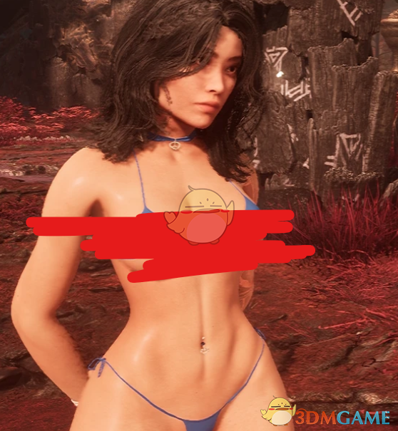 《光与影：33号远征队》吕涅的性感蓝色比基尼MOD