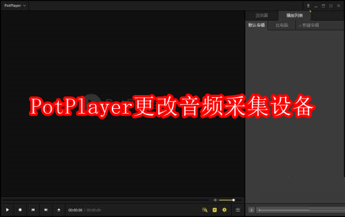 PotPlayer如何更改音频采集设备