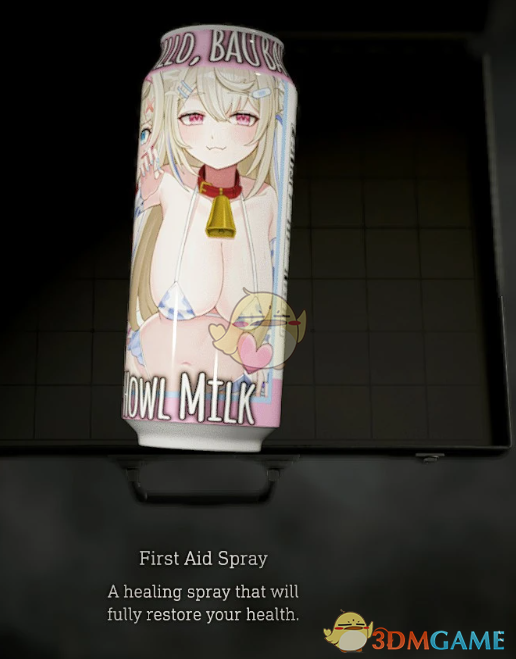 《生化危机4：重制版》急救喷雾的虚拟主播茸茸软软奶牛图案MOD