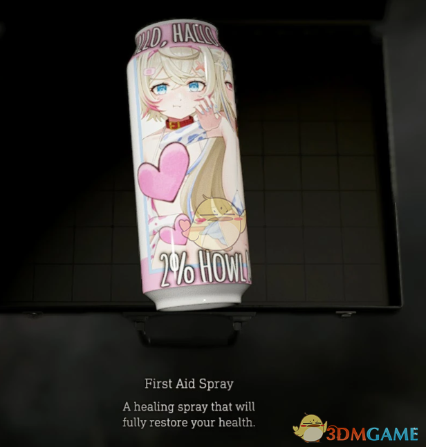 《生化危机4：重制版》急救喷雾的虚拟主播茸茸软软奶牛图案MOD