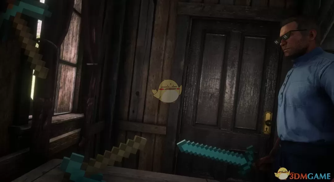 《荒野大镖客2》我的世界钻石武器包MOD