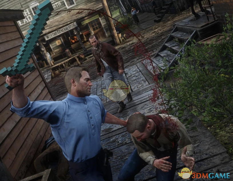 《荒野大镖客2》我的世界钻石武器包MOD