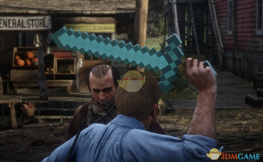 《荒野大镖客2》我的世界钻石武器包MOD