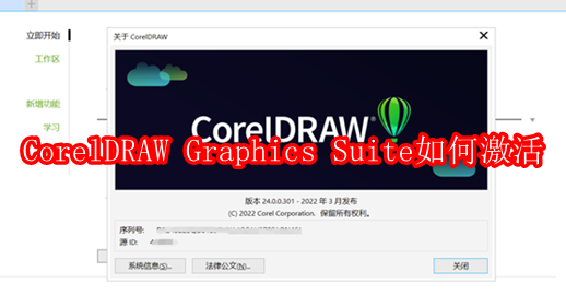 CorelDRAW Graphics Suite如何激活
