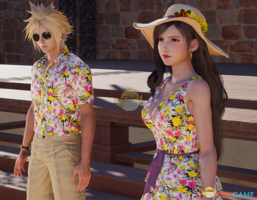 《最终幻想7：重生》克劳德的蜜月休闲服MOD