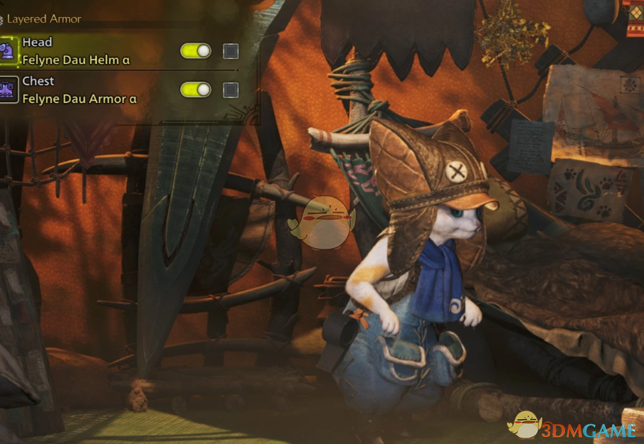 《怪物猎人：荒野》艾露猫的商人服装MOD