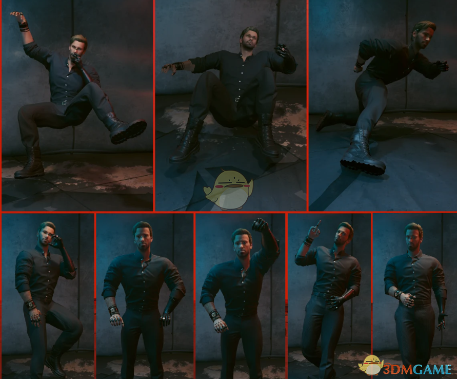 《赛博朋克2077》反英雄姿势包MOD