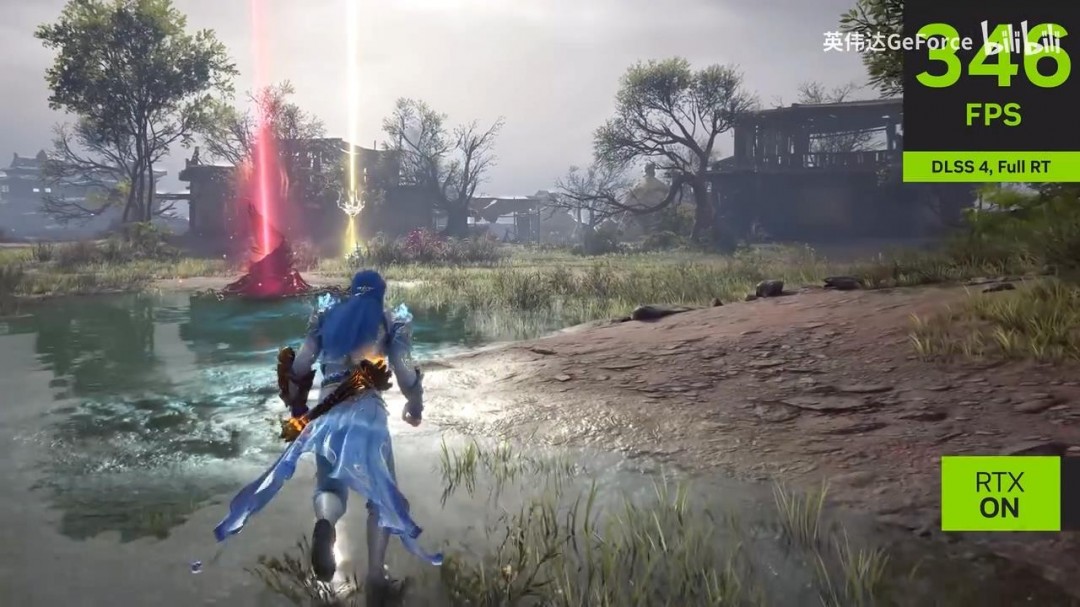 《永劫无间》全景光追和DLSS光线重建 画面提升