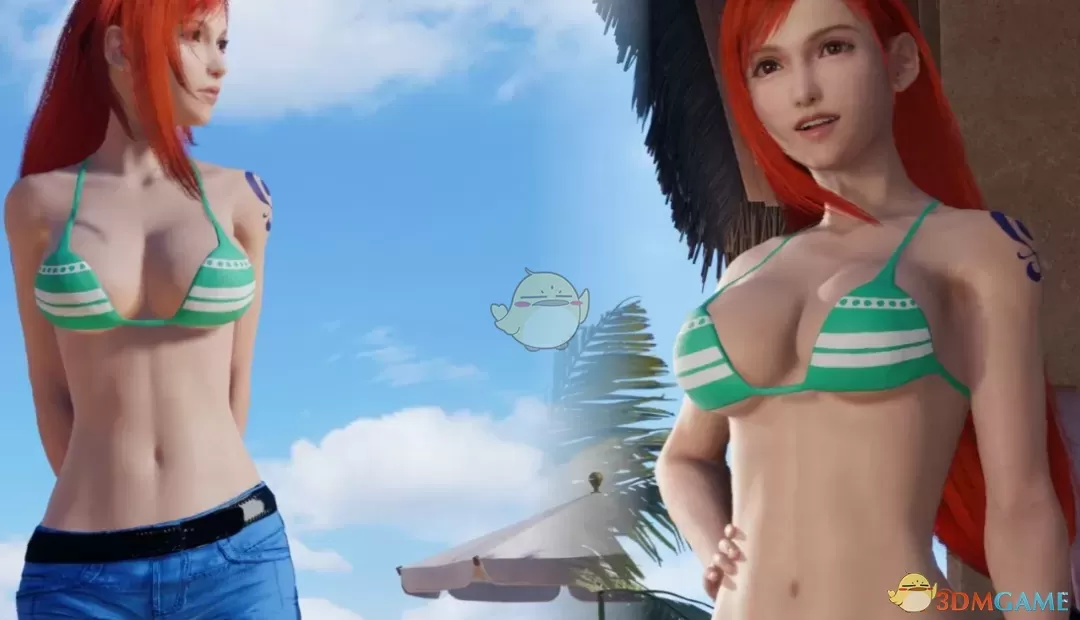 《最终幻想7：重生》蒂法的海贼王娜美比基尼MOD