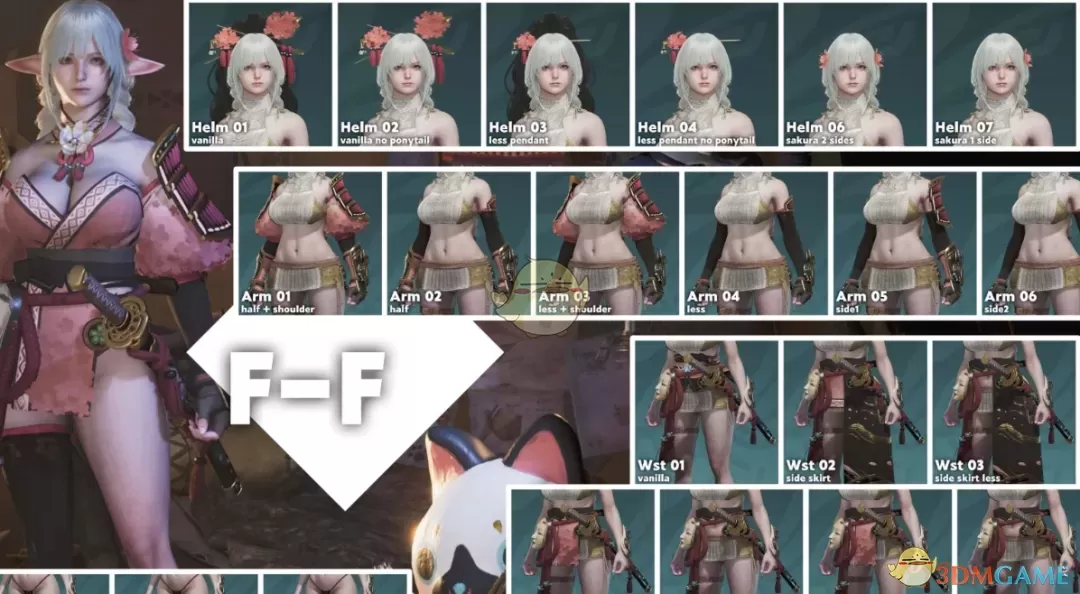 《怪物猎人：荒野》更好的落樱缤纷套装MOD