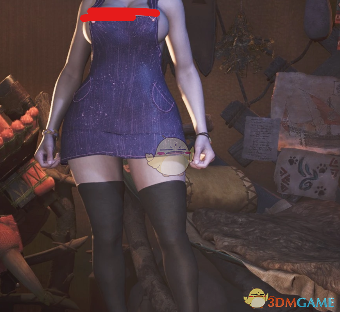 《怪物猎人：荒野》性感星点吊带裙MOD