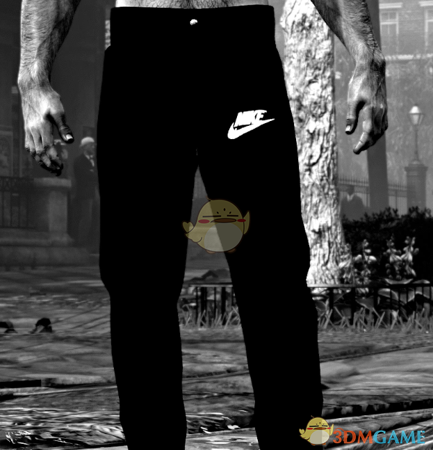 《荒野大镖客2》耐克黑色慢跑裤MOD