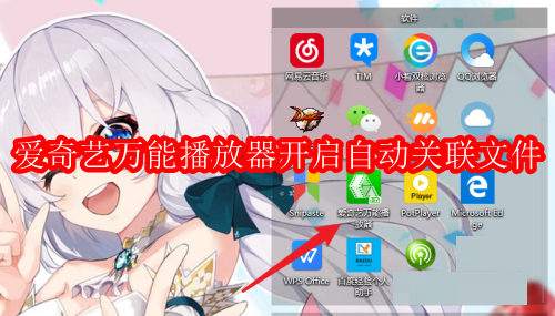 爱奇艺万能播放器怎么开启自动关联文件