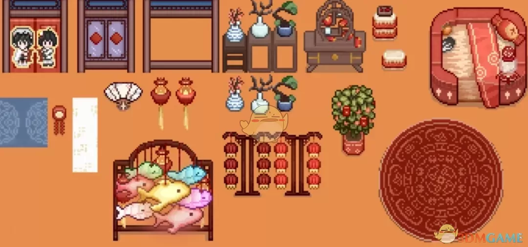 《星露谷物语》福禄满堂国风家具包MOD