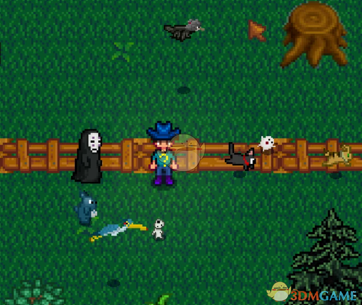 《星露谷物语》可以捕捉的吉卜力生物MOD