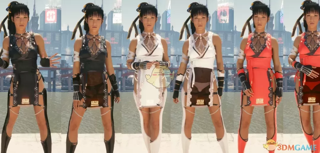 《赛博朋克2077》剑星伊芙忍者系列服装MOD