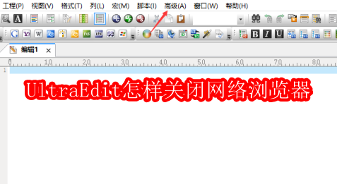 UltraEdit怎样关闭网络浏览器