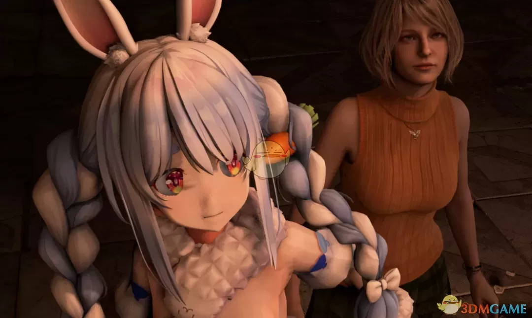 《生化危机4：重制版》虚拟主播兔田佩克拉替换里昂MOD