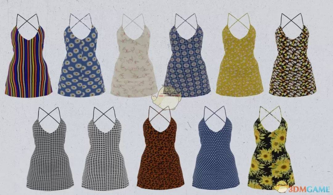 《赛博朋克2077》夏季迷你吊带裙MOD