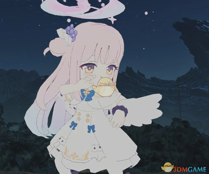 《怪物猎人：荒野》蔚蓝档案圣园未花外观MOD