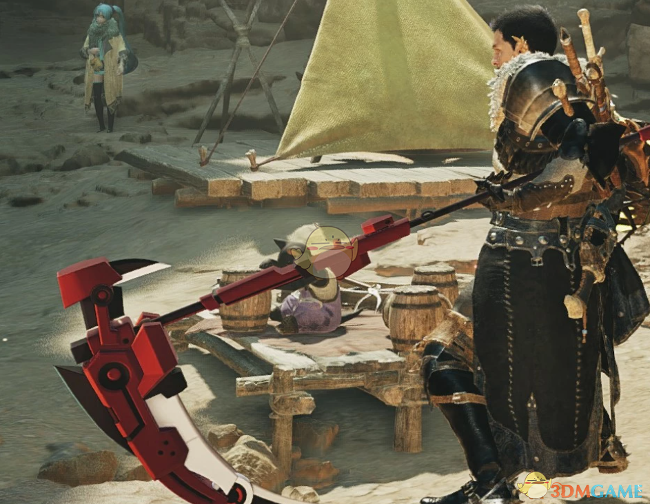 《怪物猎人：荒野》四色战记新月玫瑰镰刀MOD