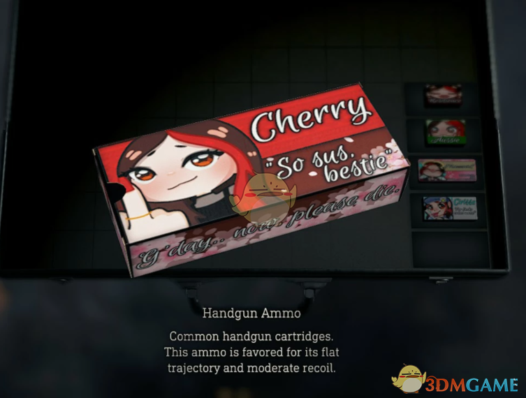 《生化危机4：重制版》弹药盒的虚拟主播EvilCherryBerry图案MOD