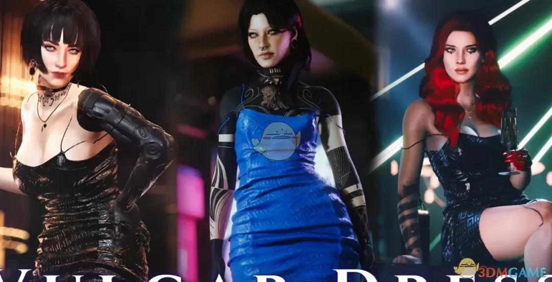 《赛博朋克2077》性感闺房连衣裙MOD