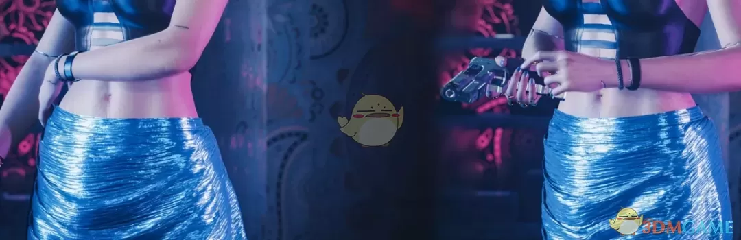 《赛博朋克2077》褶皱半身裙MOD