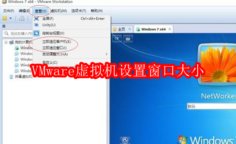 VMware虚拟机设置窗口大小