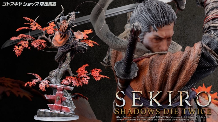 《只狼》男主角最新大型雕像公开 霸气精致绝伦