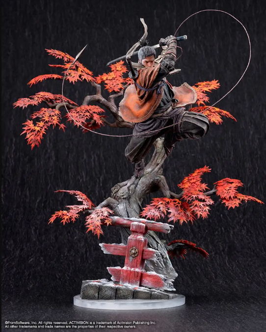 《只狼》男主角最新大型雕像公开 霸气精致绝伦