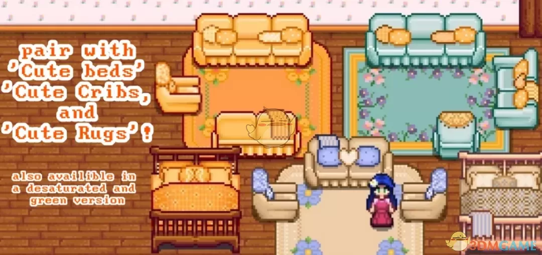 《星露谷物语》色调可爱的家具包MOD