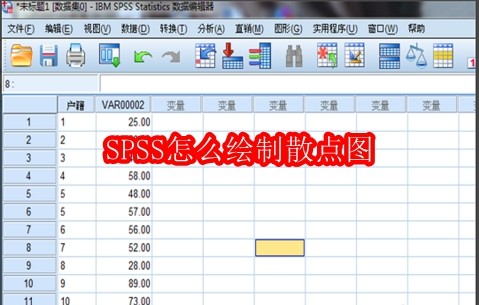 SPSS怎么绘制散点图