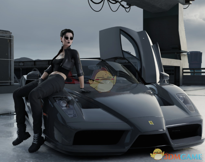 《赛博朋克2077》法拉利Enzo跑车MOD