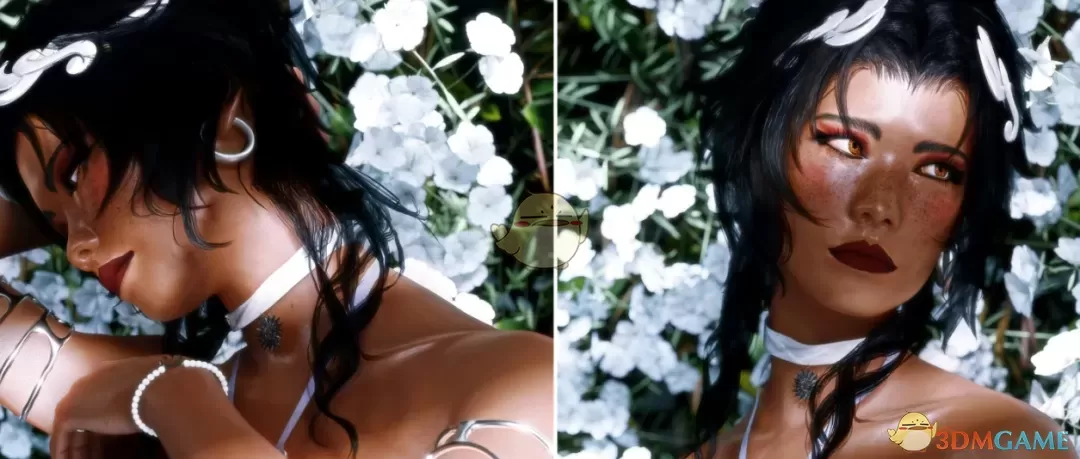 《赛博朋克2077》凌厉的乱菊狼尾短发MOD