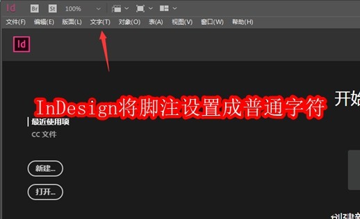 InDesign怎么将脚注设置成普通字符
