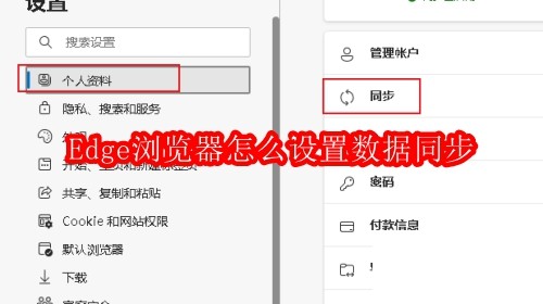 Edge浏览器怎么设置数据同步
