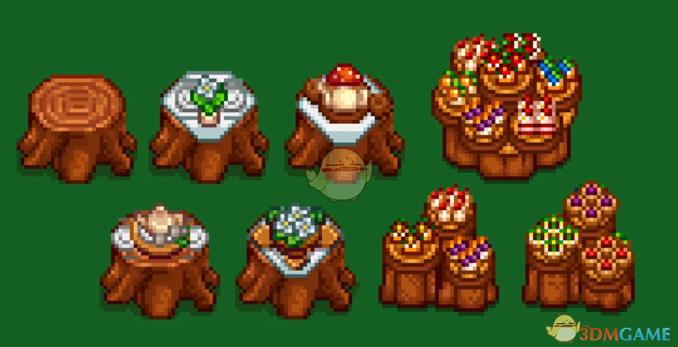 《星露谷物语》HxW森林咖啡厅家具包MOD