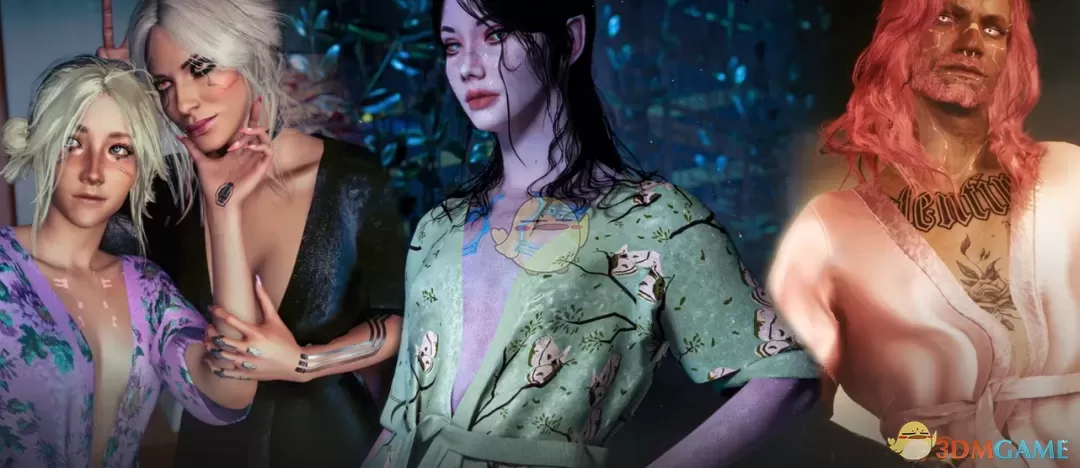 《赛博朋克2077》AXB居家浴袍MOD