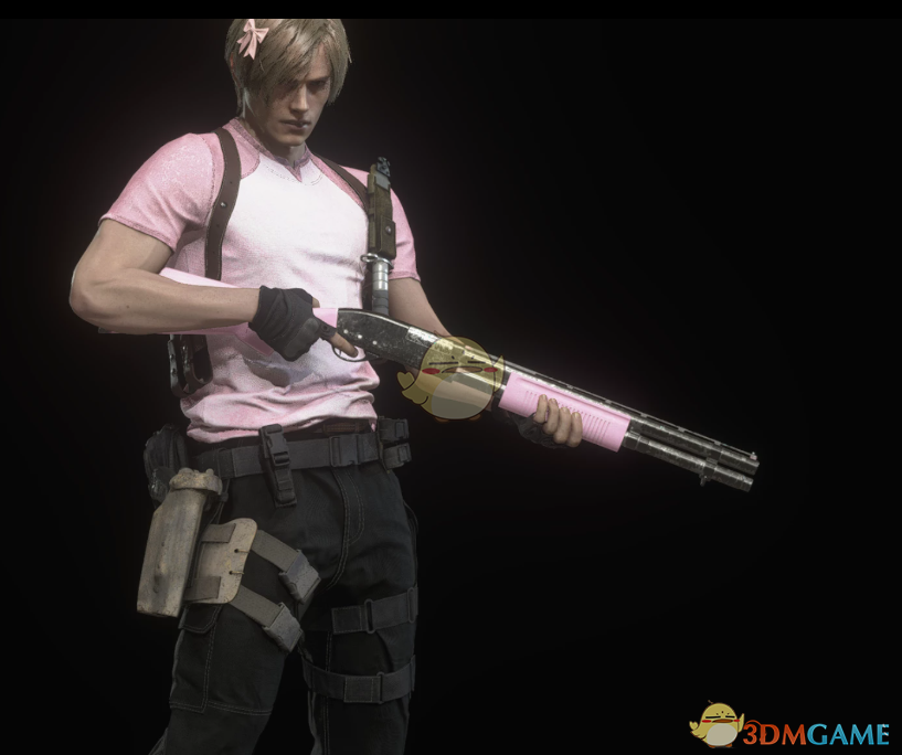 《生化危机4：重制版》淡粉色的W870霰弹枪MOD