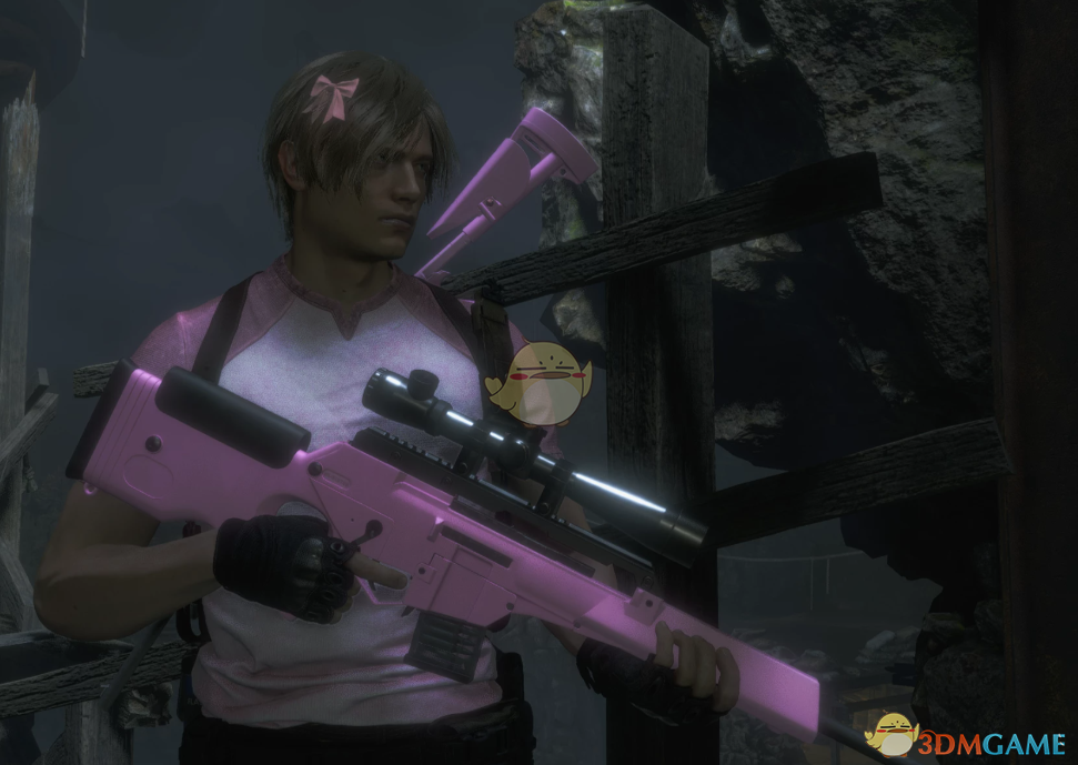 《生化危机4：重制版》淡粉色的刺鳐战术步枪MOD