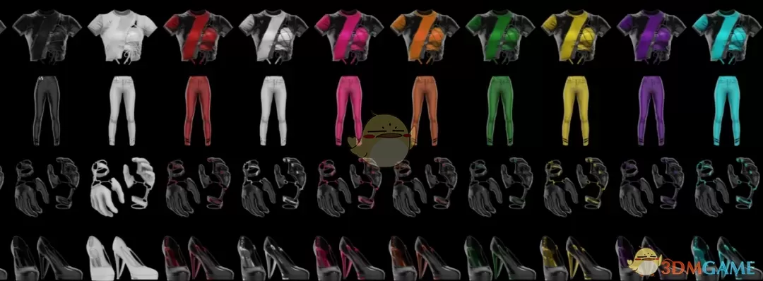 《赛博朋克2077》剑星黑色牛仔布套装MOD