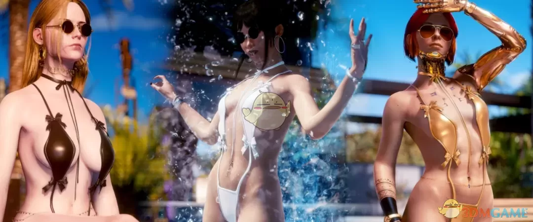 《赛博朋克2077》性感系带比基尼MOD