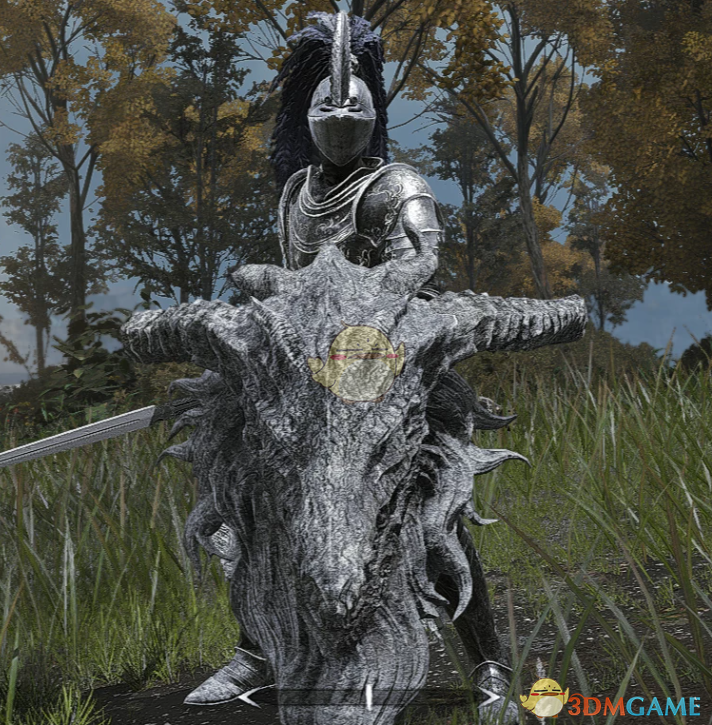 《艾尔登法环》黑暗之魂3龙头盾MOD