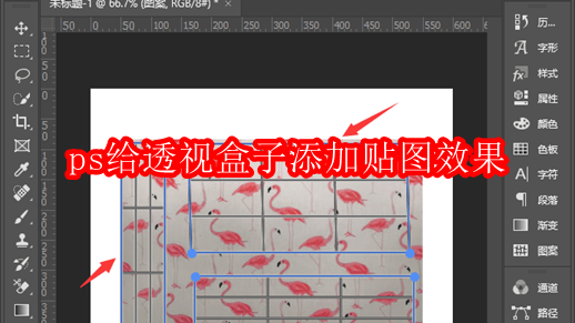 ps给透视盒子添加贴图效果