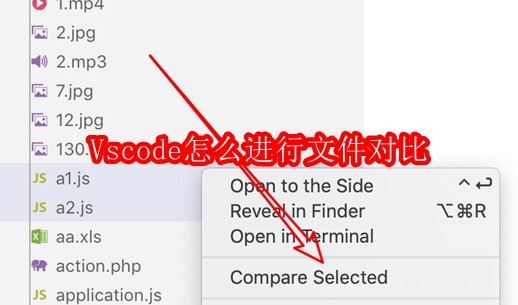 Vscode怎么进行文件对比