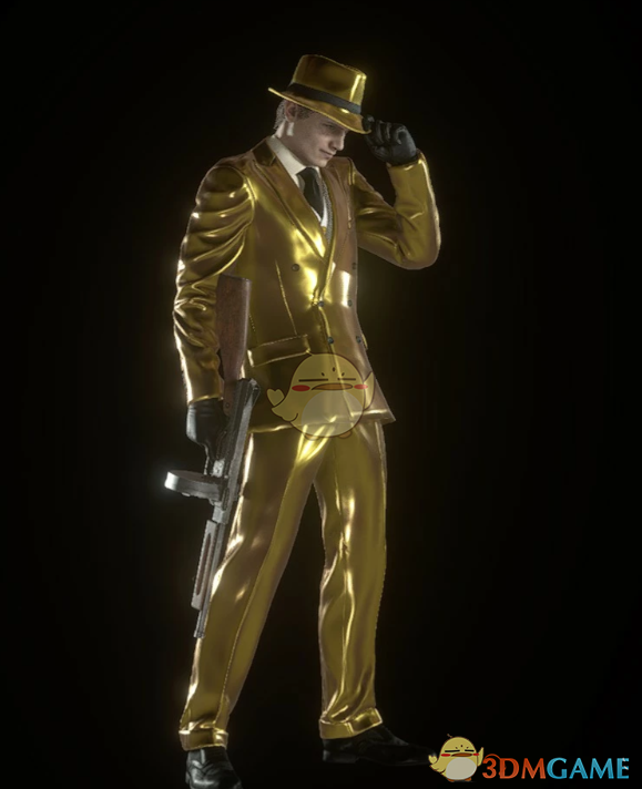 《生化危机4：重制版》里昂的黄金服装包MOD